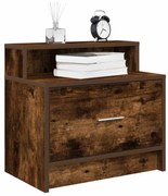 éjjeliszekrények fiókos 2 db füstölt tölgy 51 x 31 x 47 cm