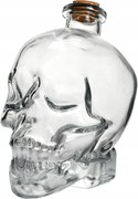 Karafka üveg 0,75L Koponya dugóval whisky bor tinktúra víz 750ml