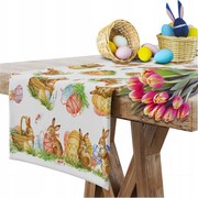Asztali Futó Abrosz Ünnepi Sima 40X180 CM Az Asztalra Húsvéti Minta 209