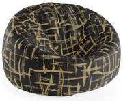 Cocoon babzsák arany festmény, fekete / arany