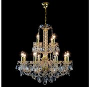 Wranovsky JWZ125122230 - Kristály csillár láncon MARIERA 12xE14/40W/230V