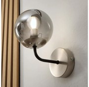 Brilagi - Fali lámpa MALIVA 1xE14/15W/230V matt króm/füstszínű