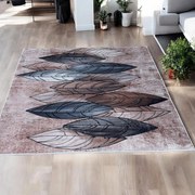 Loomi színes, levélmintás modern szőnyeg 160x200