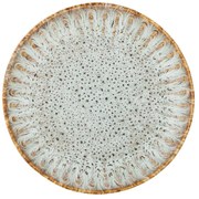 Kék-bézs szervírozó kőedény tányér ø 17 cm Fleur – Bloomingville