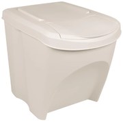 3 db fehér polipropilén rakásolható szemeteskuka 75 L