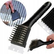 Hosszú grillkefe rozsdamentes acél sörtékkel Kaparó 38 cm