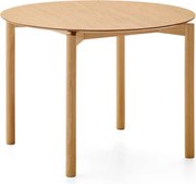 Kerek étkezőasztal kőrisfa dekorral ø 110 cm Indara – Kave Home