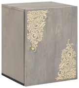 Fürdőszobai faliszekrény Szürke 38 x 33 x 48 cm Tömör mangófa