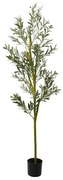 zöld mesterséges olajfa 800 levél 200 cm