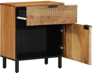 vidaXL Éjjeliszekrény fiókkal Barna 50 x 33 x 60 cm Tömör akácfa