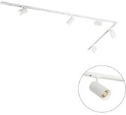 Modern sínrendszer 5 fehér spotlámpával, 1 fázisú GU10 70mm - Iconic Jeana Luxe