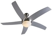 Ventilátor acél fekete famintával 132 cm távirányítóval - Cool