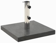 négyzet alakú fekete gránit napernyőtalp 28,5 kg