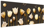 Kép - Tulipánok - absztrakt (120x50 cm)