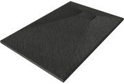 Mexen Hugo téglalap alakú zuhanytálca SMC 90 x 70 cm, Fekete - 42707090
