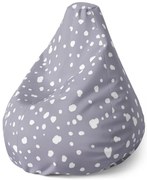 Pear babzsák fehér pöttyök lilán - gyerek, lila