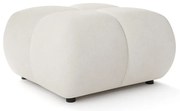Kárpitozott puff ALMADA 72x72 cm bézs