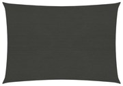 antracitszürke HDPE napvitorla 160 g/m² 3,5 x 4,5 m