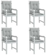 4db melange világosszürke szövet háttámlás székpárna 100x50x4cm