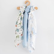 Pamut pelenka nyomtatással New Baby 70x80 cm 3 db FIÚ