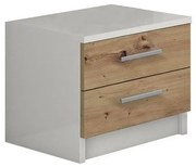 Éjjeli szekrény TOD fehér/artisan tölgy