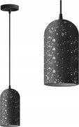 Függő Mennyezeti Lámpa Beton B Fekete Terrazzo