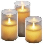 3 darabos LED gyertya szett LED/6xAA