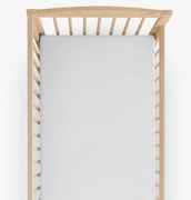 Goldea gyermek pamut lepedő kiságyba - világosszürke 60 x 120 cm