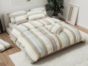 LINE barna krepp ágyneműhuzat Ágyneműhuzat mérete: 70 x 90 cm | 140 x 200 cm