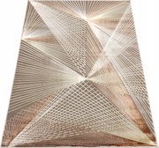 Szőnyeg 200x290 Modern Barna Réz Fényes Hálószoba Nappali Felső