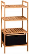 Kesper 19438 Bambusz polc kosárral, 93,5 x 44 x 34cm, 93,5 x 44 x 34 cm