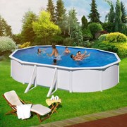 GRE White 500 x 300 x 120 cm merevfalú medence szkimmerrel és befúvóval