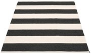Fekete-fehér kültéri-beltéri szőnyeg 140x180 cm Bob Black Vanilla – Pappelina