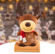 Plüss RÉNSZARVAS barna babatakaróval belül