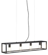 Okos ipari lógólámpa fekete, 4 db WiFi A60 izzóval - Cage