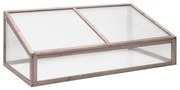 szürke fenyőfa melegház 110 x 58,5 x 39 cm