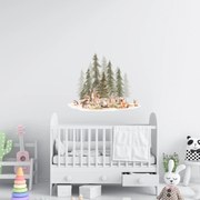 PIPPER. Textil falmatrica "Erdő állatokkal 3" Méret: 72x60cm