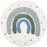 Zöld-elefántcsont színű gyerek szőnyeg ø133 cm Joyful Mint – FD