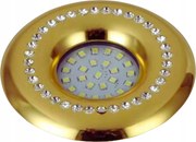 Halogén mennyezeti lámpatest GU10 Glamour arany süllyesztett