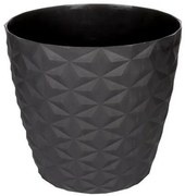 Cristal matt újrahasznosított virágtartó 16 cm,antracit, 16 cm