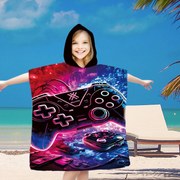 Gyerek poncsó GAMES színes 60x90 cm