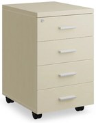 SimpleOffice konténer 40 x 48 cm - 4 fiókos, nyír