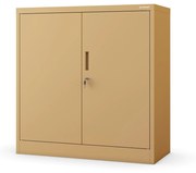 Alacsony fém irattartó szekrény BEATA, 900 x 930 x 400 mm, Fresh Style: bézs