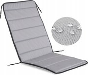 Kerti párna 50x50x80 cm Kerti székhez Vízálló Szürke