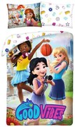 Lego Friends Good Vibes ágyneműhuzat 140×200cm, 70×90 cm