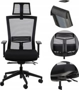 Hope Irodai Szék, Fekete, Önsúlyozó, Megfelel A Mrips Rendeletnek