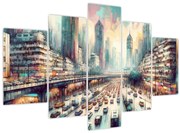 Kép - Városi élet (150x105 cm)