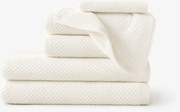 Goldea pamut frottír törölköző / fürdőlepedő micro pure - vanília 70 x 140 cm
