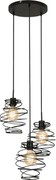 Briloner 4870-035 - Kábelen függő csillár, 3x E27/60W/230V