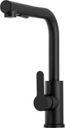 Gamma Side2 Mosogató Csaptelep - Kihúzható zuhanyfej, Matt Fekete